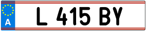 Trailer License Plate